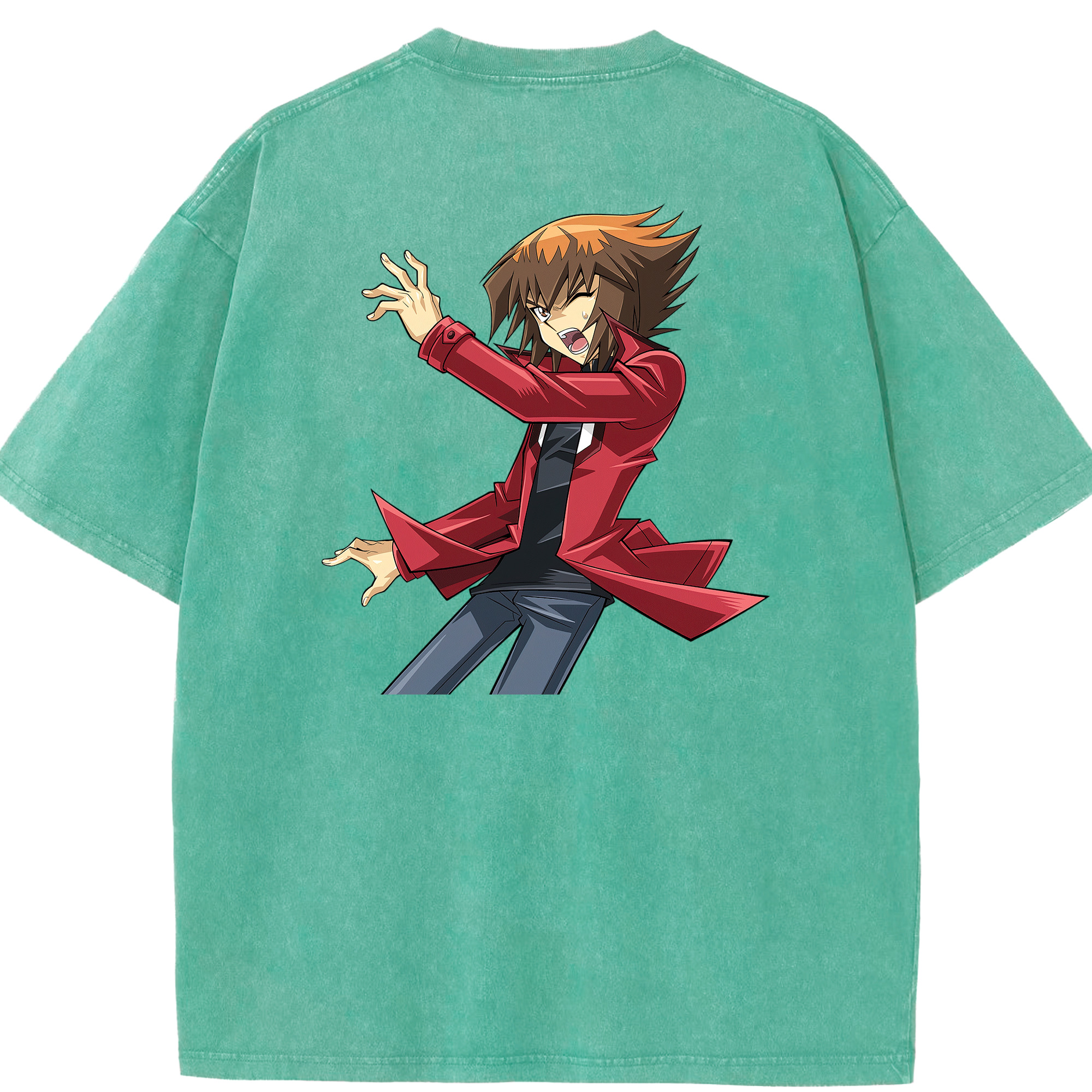（画像用） 遊☆戯☆王 Yu-Gi-Oh! 綿100% ヴィンテージ風 半袖Tシャツ（背面プリント）